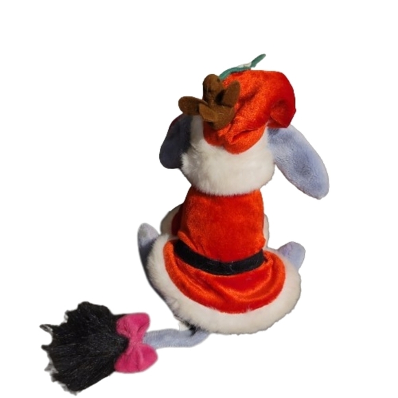 Disney EEYORE  Santa eeyore in a Santa suit and hat bird on head stuffed Animal - Picture 4 of 12
